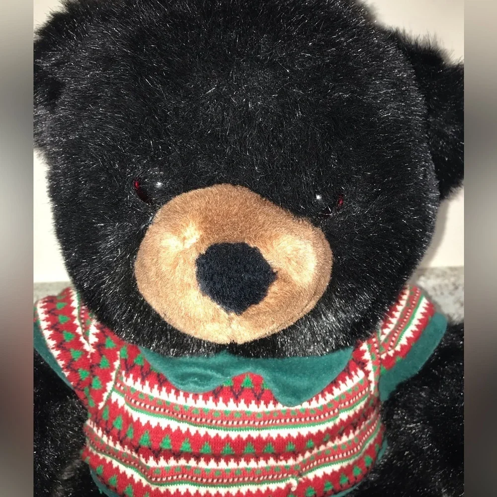 VTG Teddy Bear Plush Stuffed Animal Doll JCPenney Holiday Collection 25